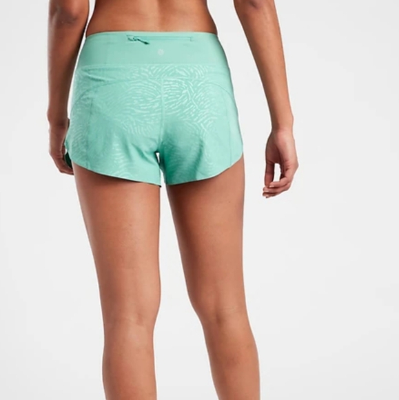 Athleta Run With It Turquoise Women's Athletic 3.5" Athleasure Running Shorts XL - Picture 3 of 9